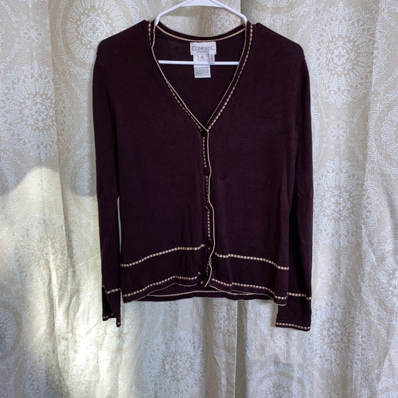 Women’s brown button‎ cardigan - Picture 7 of 10